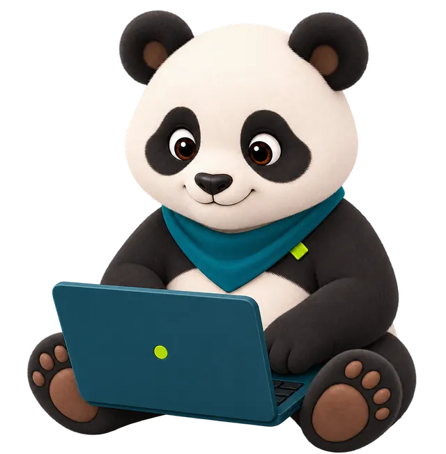 Panda PermisZen devant son espace personnel