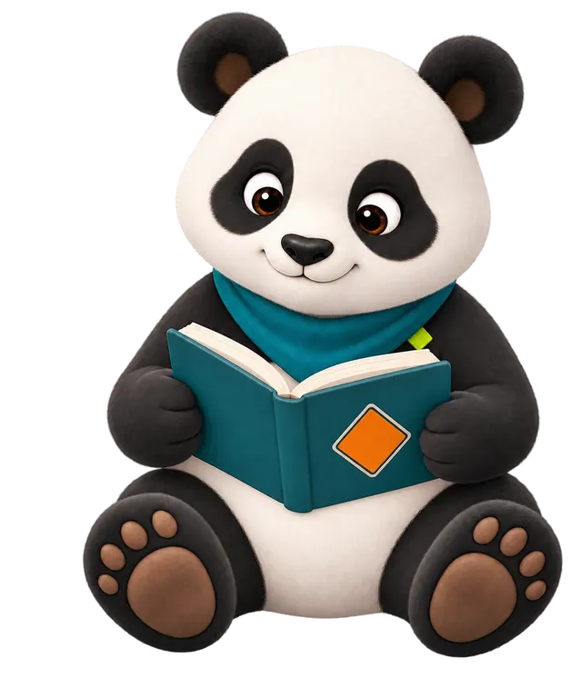 Panda PermisZen lisant la théorie